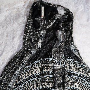 Free People Tegan Border Printed Mini Dress Women’s Size 8 (NWT)